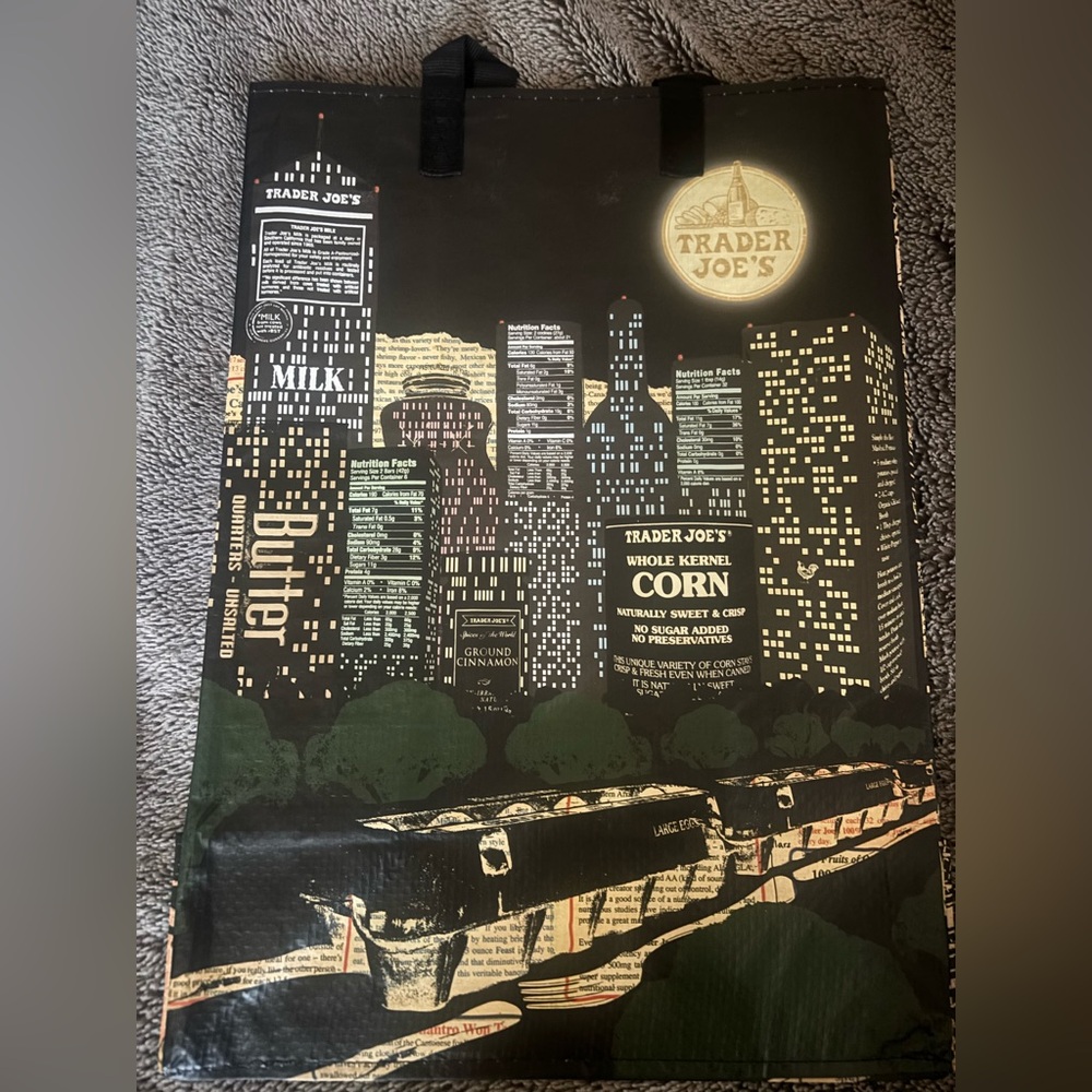 trader joe’s “nocturne” rare reusable bag